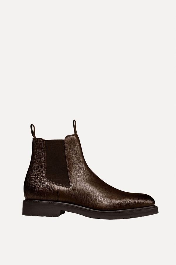 Rubber Sole Leather Chelsea Boots from Charles Tyrwhitt 