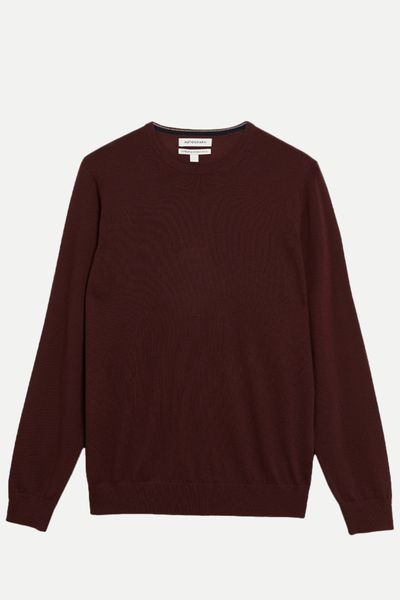 Extra Fine Merino Wool Crew Neck Jumper