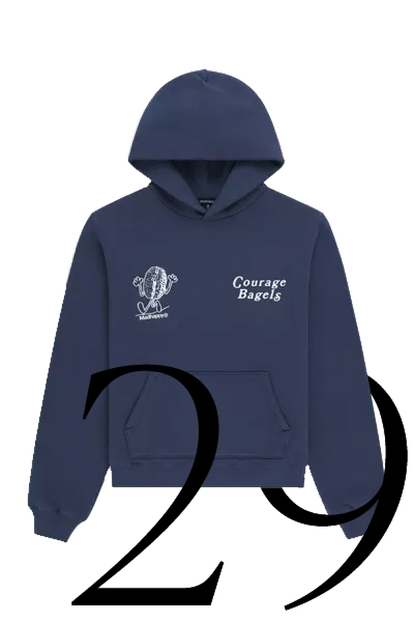 Courage Bagels Fleece Hoodie from Mad Happy