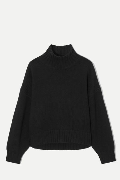 Chunky Pure Cashmere Turtleneck Jumper from COS