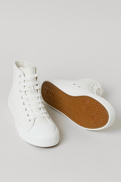 Canvas Hi-top Trainers