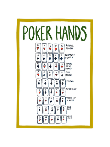 Poker Tea Towel