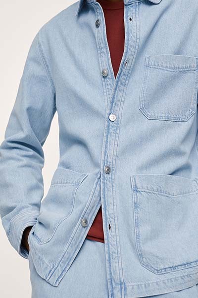 Pocket Denim Overshirt from Mango