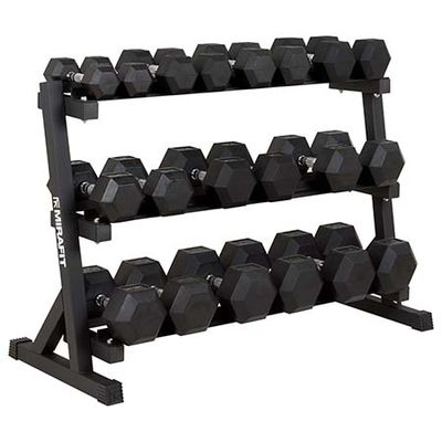 Dumbbell Set & 3 Tier Weight Rack from MiraFit