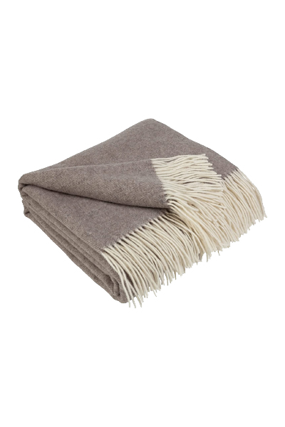 Cashmere and Finest Merino Herringbone Blanket from Love You Home