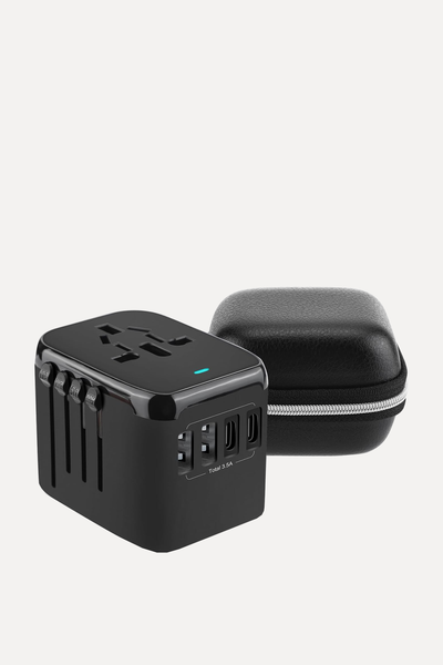 Wordwide Travel Adapter With Leather Carry Case from Luowan