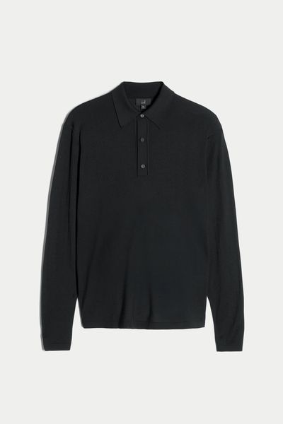 D Long Sleeve Polo