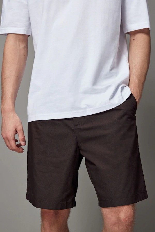 Relaxed Poplin Chino Shorts