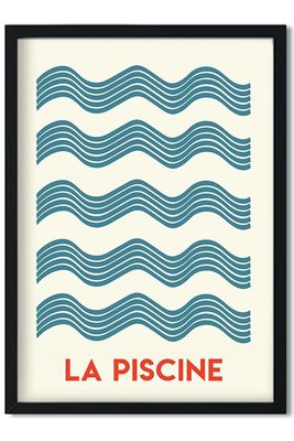 La Piscine Giclée Art Print from Fanclub