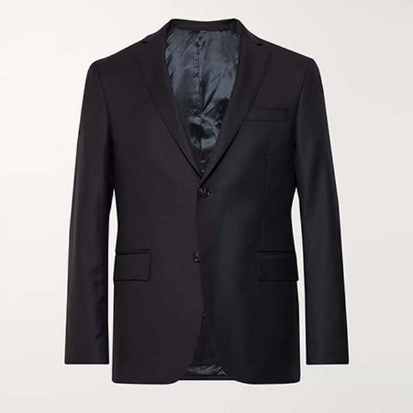 Blue Slim Fit Wool Blazer from Officine Générale