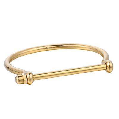 Gold Screw Cuff Bracelet from Opes Robur