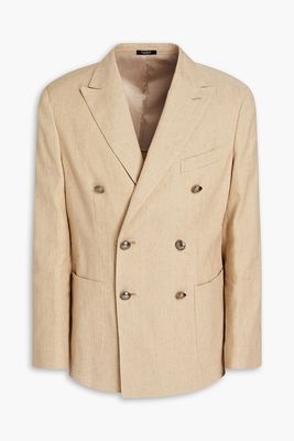 Double-Breasted Cotton-Blend Canvas Blazer from Peserico