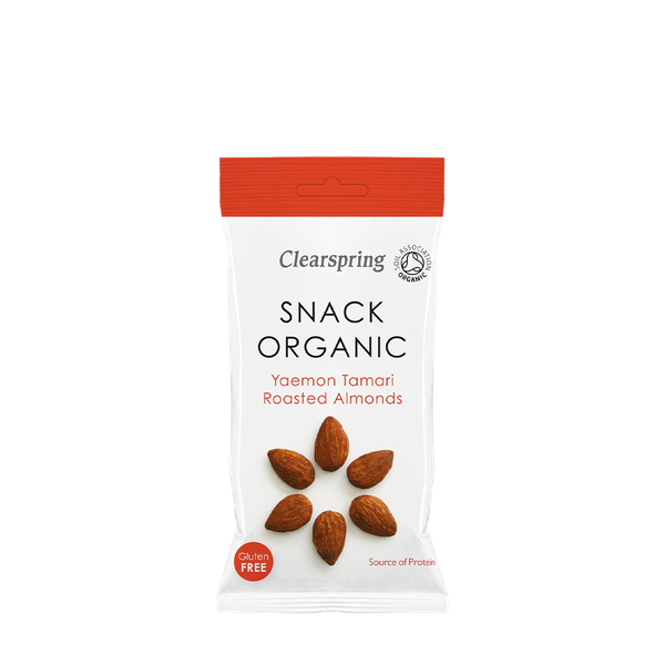 Gluten Free Organic Tamari Roasted Almonds from Clearspring