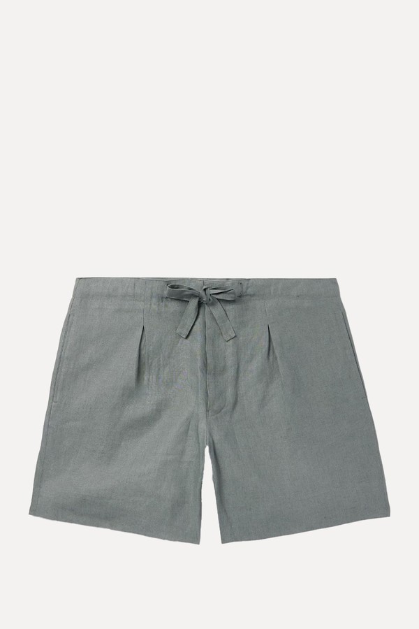 Straight-Leg Linen Drawstring Shorts from STÒFFA