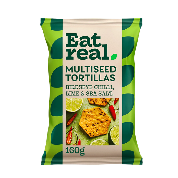Multiseed Tortilla Birdseye Chilli Lime & Sea Salt Chips from Eat Real