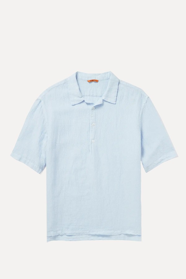 Linen and Cotton-Blend Polo Shirt from Frescobol Carioca