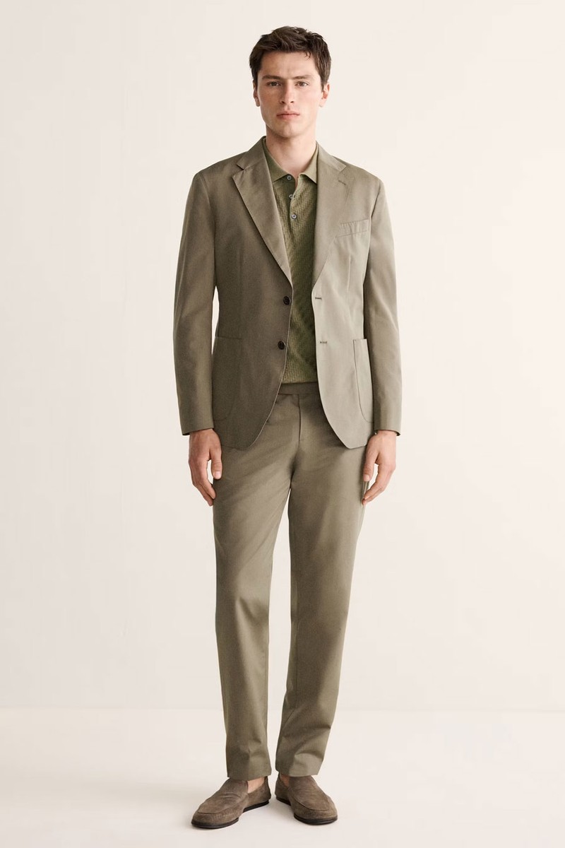 Slim Fit Suit Trousers