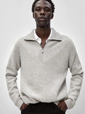 Mock Neck Knit Sweater, £69.95 | MASSIMO DUTTI
