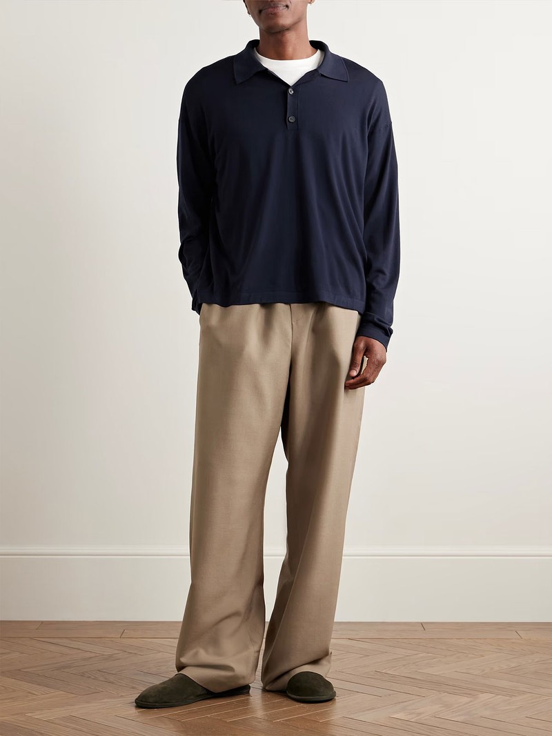 Djon Wool Polo Shirt from THE ROW