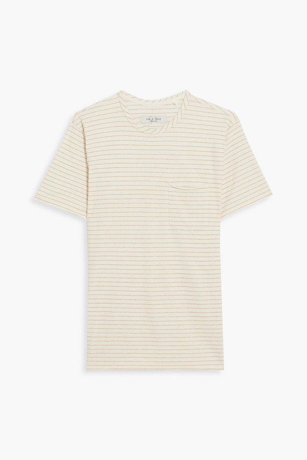 Miles Striped Organic Cotton Jersey T-Shirt from Rag & Bone