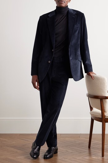 Chapman Slim-Fit Straight-Leg Cotton-Corduroy Suit Trousers from RICHARD JAMES