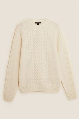 Cable Crew Neck Jumper from M&S