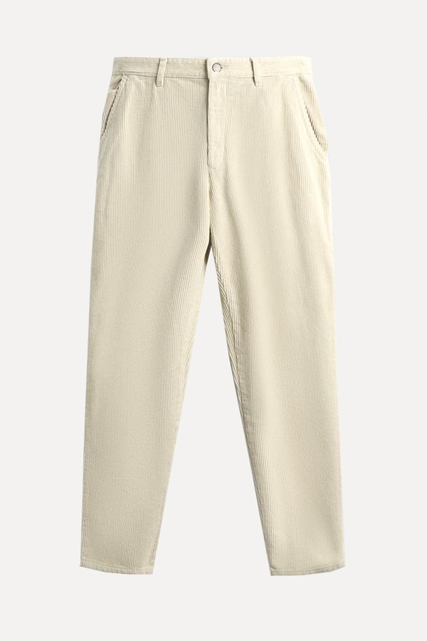 Carrot Fit Corduroy Trousers  from Zara