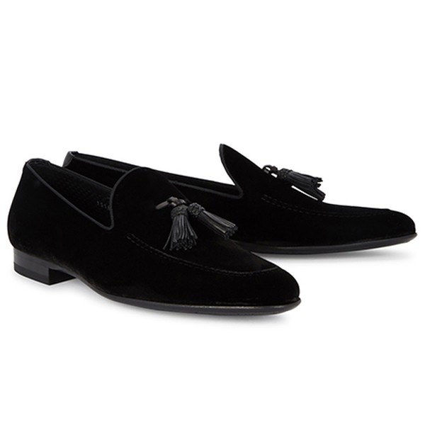 Black Velvet Slippers from Magnanni