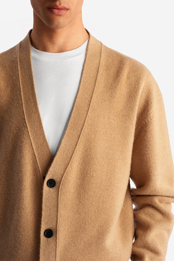 Grosgrain Cashmere Cardigan