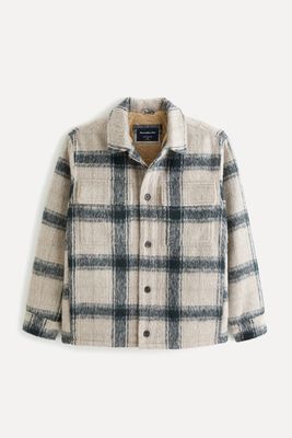 Sherpa-Lined Shirt Jacket