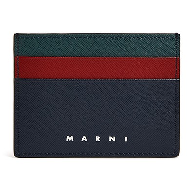 Logo Striped Card Holder from Marni