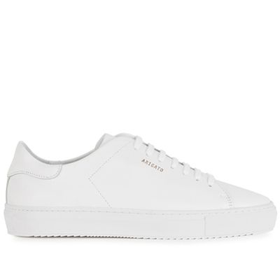 White Detailed Platform Leather Sneakers from Axel Arigato