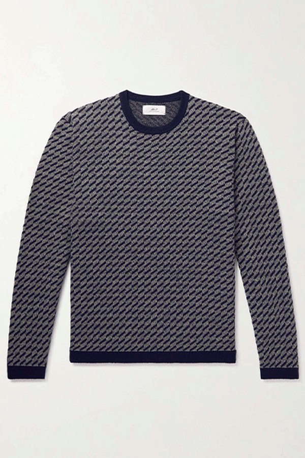 Wool-Blend Jacquard Sweater