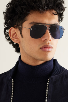Aviator-Style Silver-Tone & Tortoiseshell Acetate Sunglasses, £330 | Tom Ford Eyewear