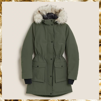 Feather & Down Padded Hooded Parka, £149