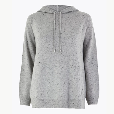 Pure Cashmere Relaxed Fit Hoodie
