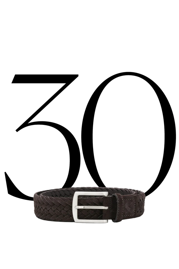 Woven Suede Belt from Scarosso