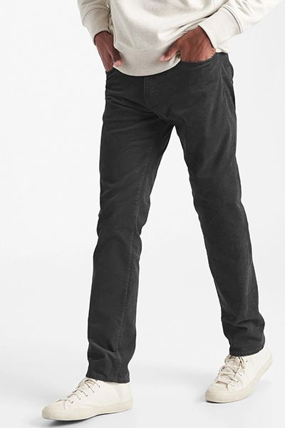 Black Corduroy Slim Jeans with GapFlex