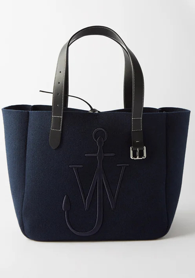 Belt Logo Embroidered Felt Tote Bag from JW Anderson