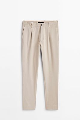 Darted Wide Fit Chinos