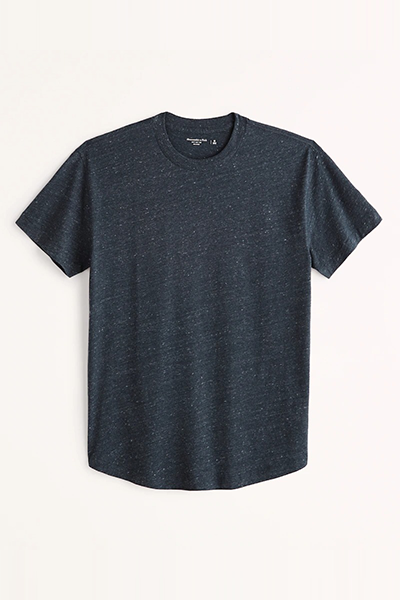 Relaxed Curved Hem Tee