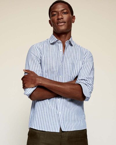 Regular-Fit Striped Linen Shirt, £49.99 | Mango