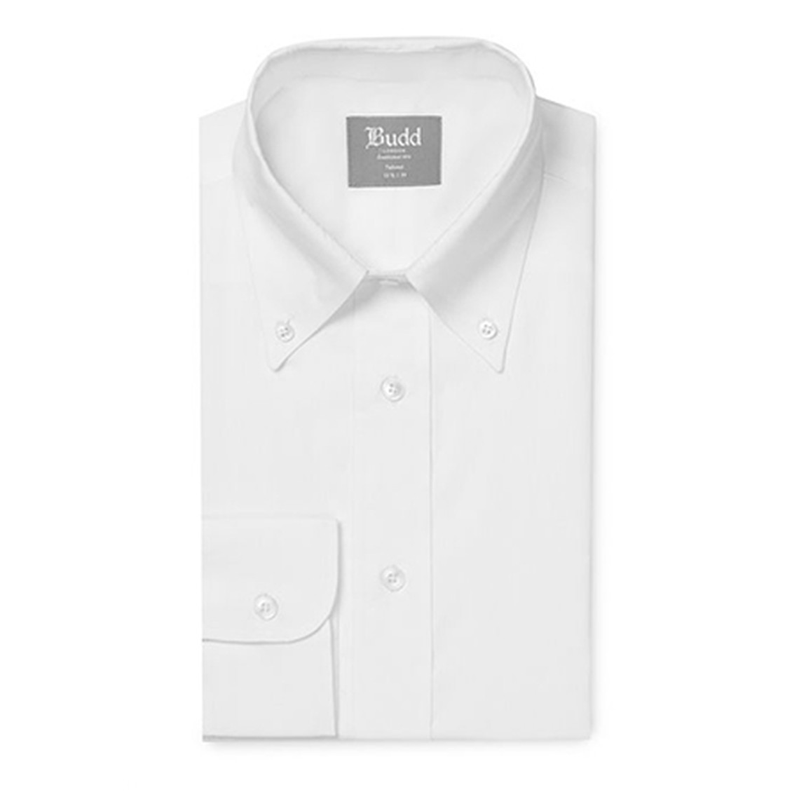 Tailored Fit White Oxford Shirt