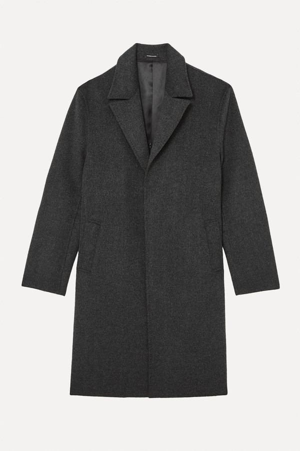 Squire Wool-Blend Single-Breasted Overcoat from Reiss