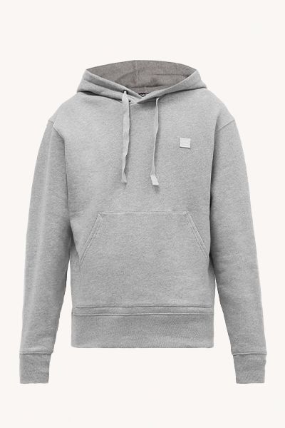 Ferris Face Applique Cotton Hooded Sweatshirt from Acne Studios