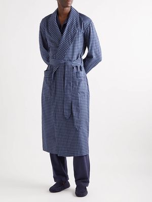 Gingham Cotton-Flannel Robe from Polo Ralph Lauren