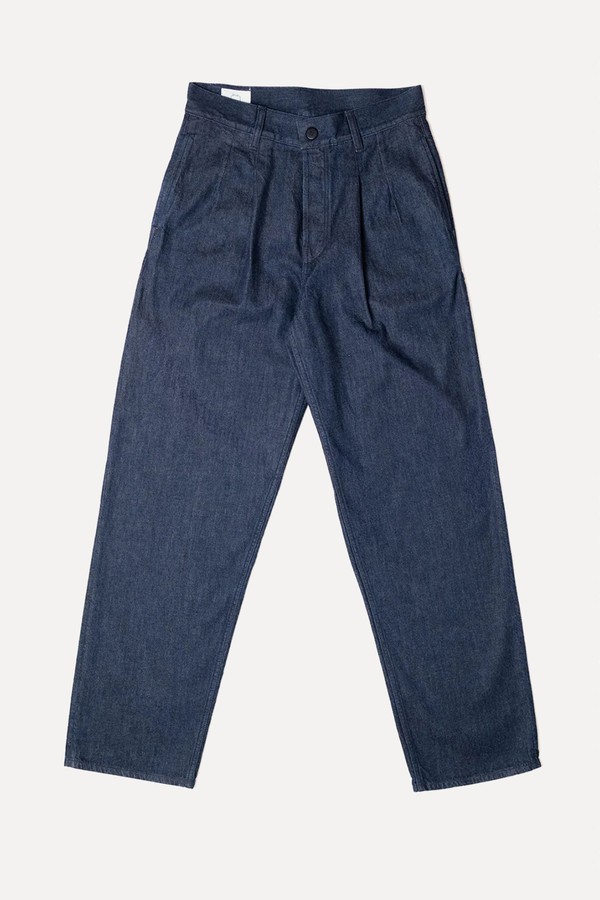 E4 13oz Denim Pleated Trousers