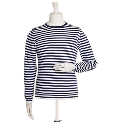 Cotton Stripped Long Sleeved T-Shirt from Anderson & Sheppard