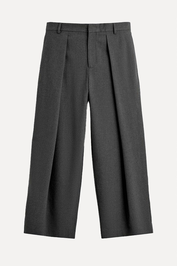 Pleated Wide Leg Trousers from Zara