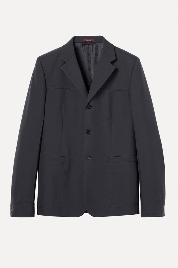 Single-Breasted Wool Twill Jacket from Gucci